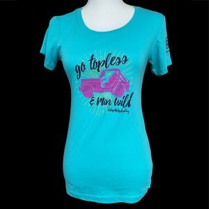 “GO TOPLESS” JEEP T SHIRT, SIZE SMALL